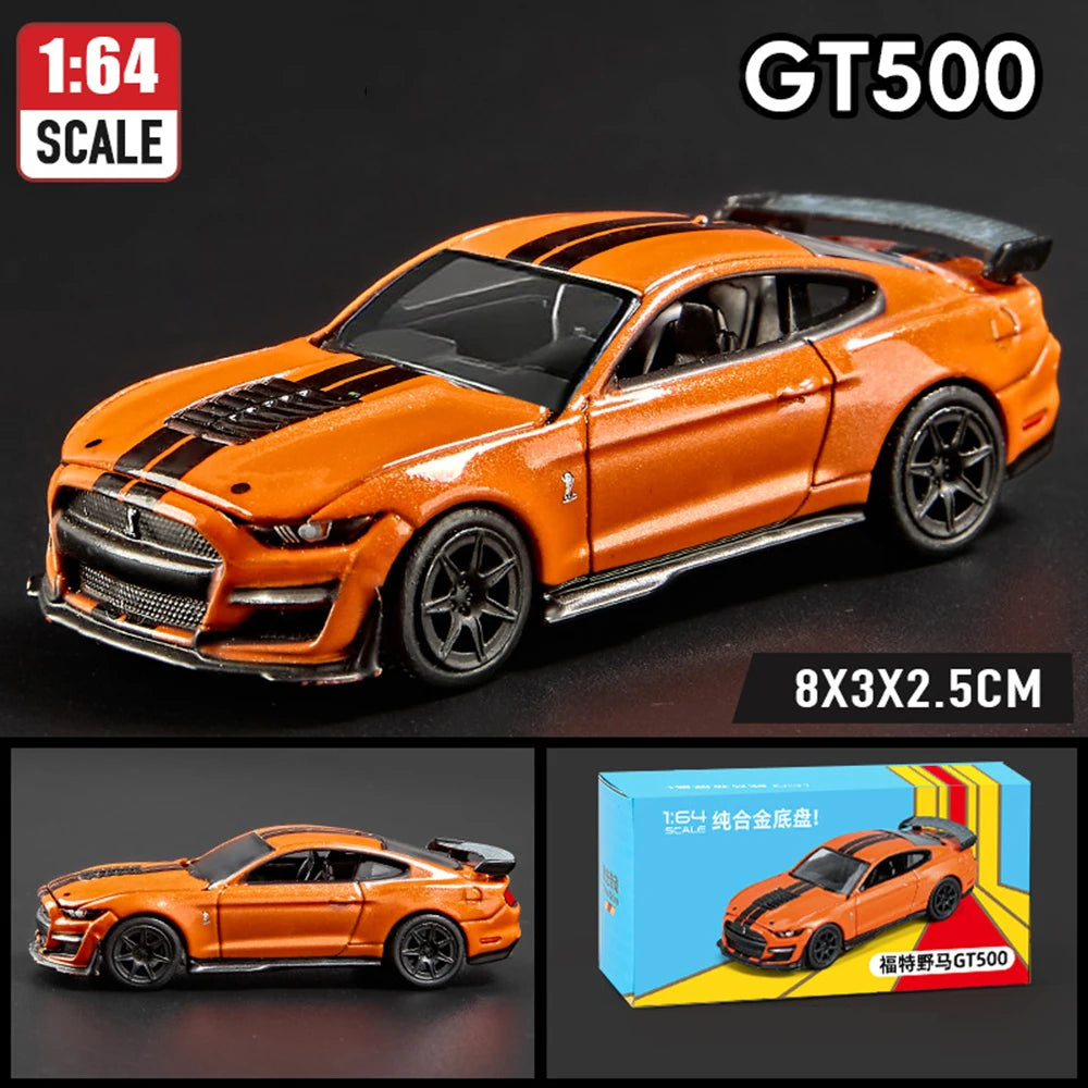1:64 Scale JDM Corvette GT500 Firebird Daytona Stardust Alloy Diecast Models Toys Series Miniature Cars for 's Toy Gifts
