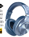 Upgrade A70 Wireless Bluetooth Headphones Over Ear Hi-Res Audio Type C Bluetooth Headset With Microphone 72H Blue