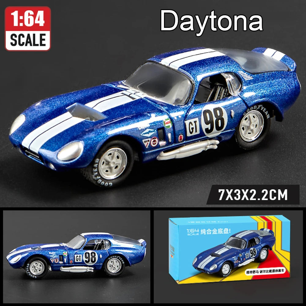 1:64 Scale JDM Corvette GT500 Firebird Daytona Stardust Alloy Diecast Models Toys Series Miniature Cars for 's Toy Gifts