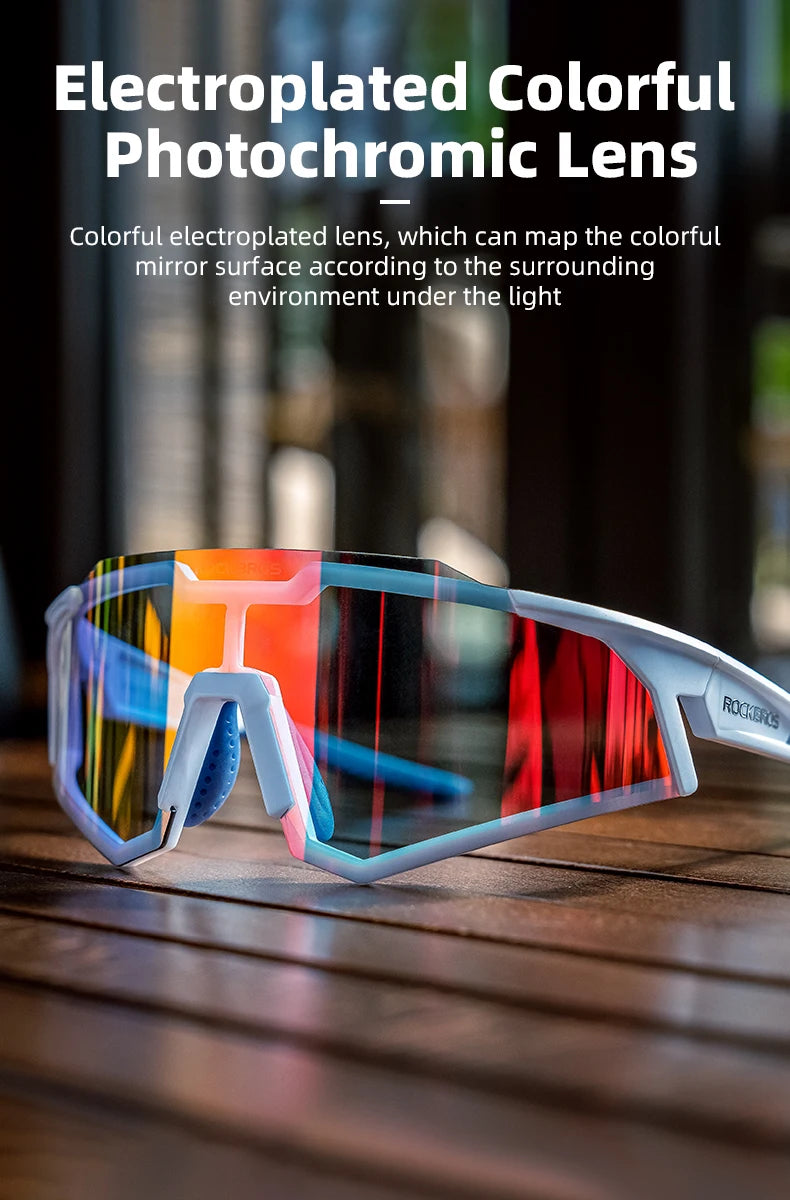 Bicycle Glasses Photochromic / Polarized Lens Bike Sunglasses Eyewear Sun Protect Sports MTB Road Adult Cycling Glasses
