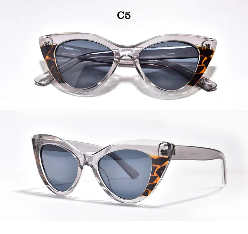 Vintage Cat Eye Sunglasses for Women UV400 Eyewear