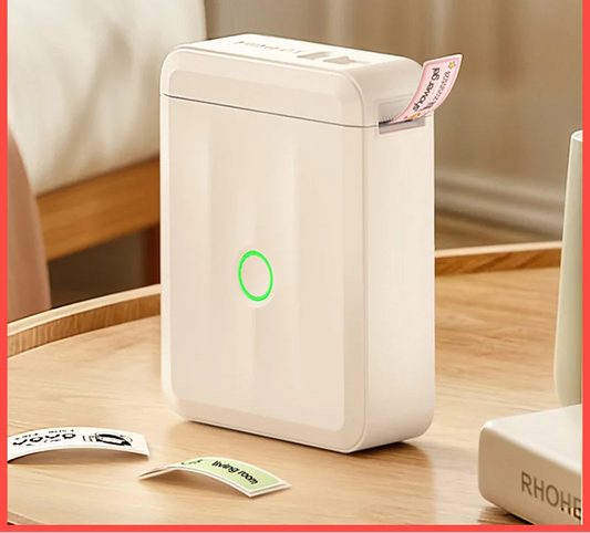 D110 Mini Thermal Label Printer, Portable Bluetooth Label Maker with Tape, Inkless 203 DPI, USB-C Rechargeable