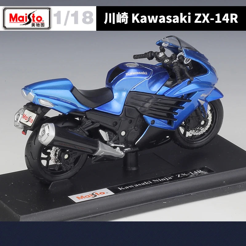 1 18 Scale Kawasaki Ninja ZX14R Diecast Motorcycle Model