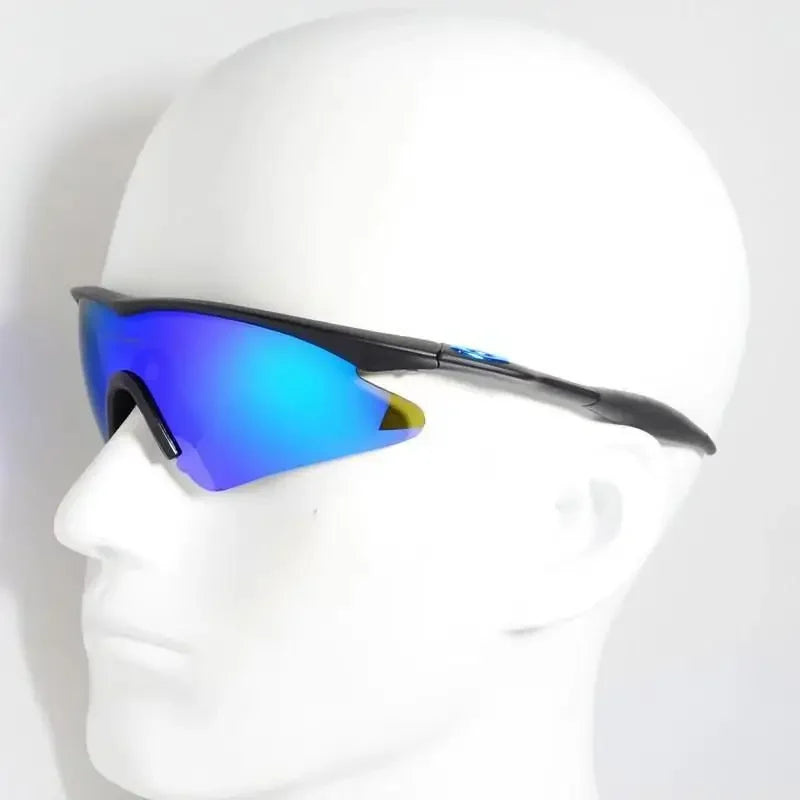 Road Bike Sunglsses With 5 Lens Red Men Cycling Glasses UV400 MTB Bicycle Sport Goggles Equipment Polarized