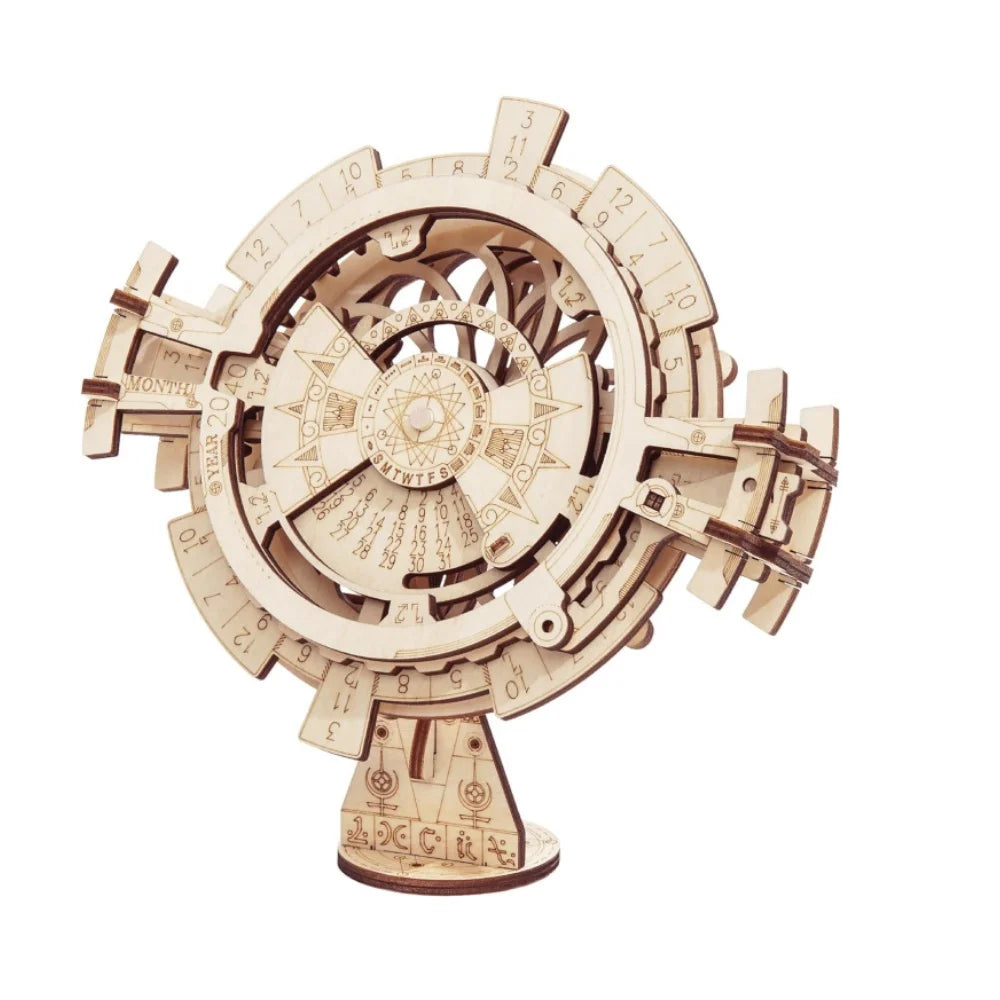 Perpetual Calendar Wooden Model Kits 3D Puzzles Build