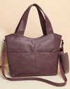 Big Black Shoulder Bags Large Soft Leather Crossbody Handbag Travel Tote Bag