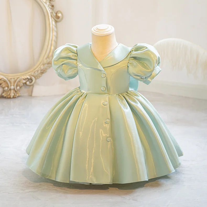 Luxury Princess Dress for Girls - Premium Fluffy Tulle Ball Gown Flower Girl Wedding Dress + Birthday Party Gown