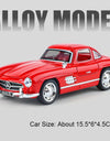 1:32 Scale 300SL GT63 V8 Sports Car Model Toy Metal Die-cast Sound Light Pull Back Vehicles Models Boys Hobby Ornaments Gifts