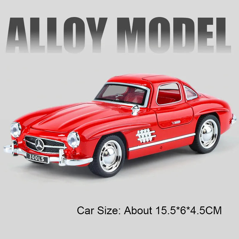 1:32 Scale 300SL GT63 V8 Sports Car Model Toy Metal Die-cast Sound Light Pull Back Vehicles Models Boys Hobby Ornaments Gifts