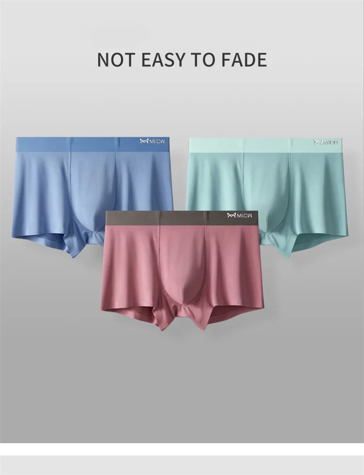 3-Pack Men’s Modal Graphene Boxer Shorts – Antibacterial Crotch, Comfortable Fit