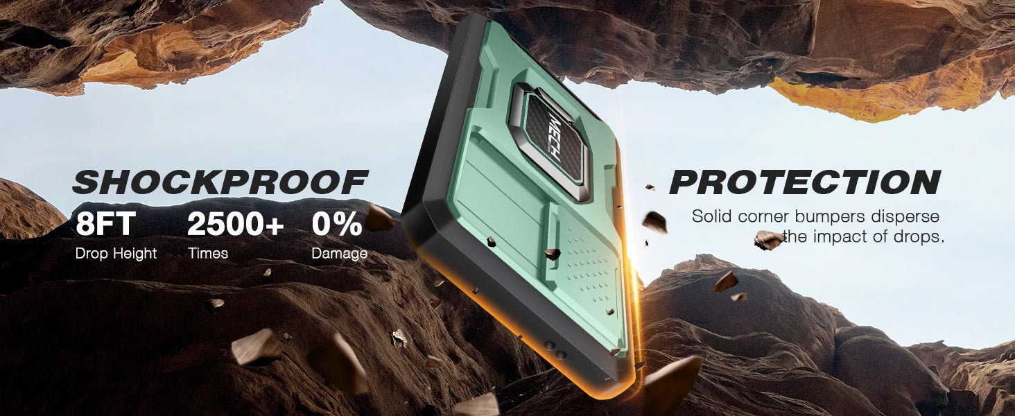 For Samsung Galaxy S24 Plus Case with Tempered Glass Screen Protector Full Body Protection Military Grade Shockproof Phone Case