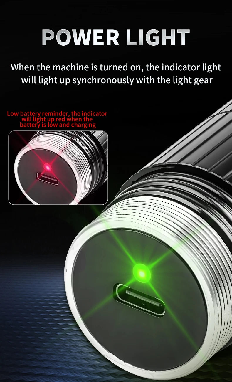 5000LM Professional Diving Flashlight IPX8 Waterproof Underwater LED Torch Rechargeable Dive Light