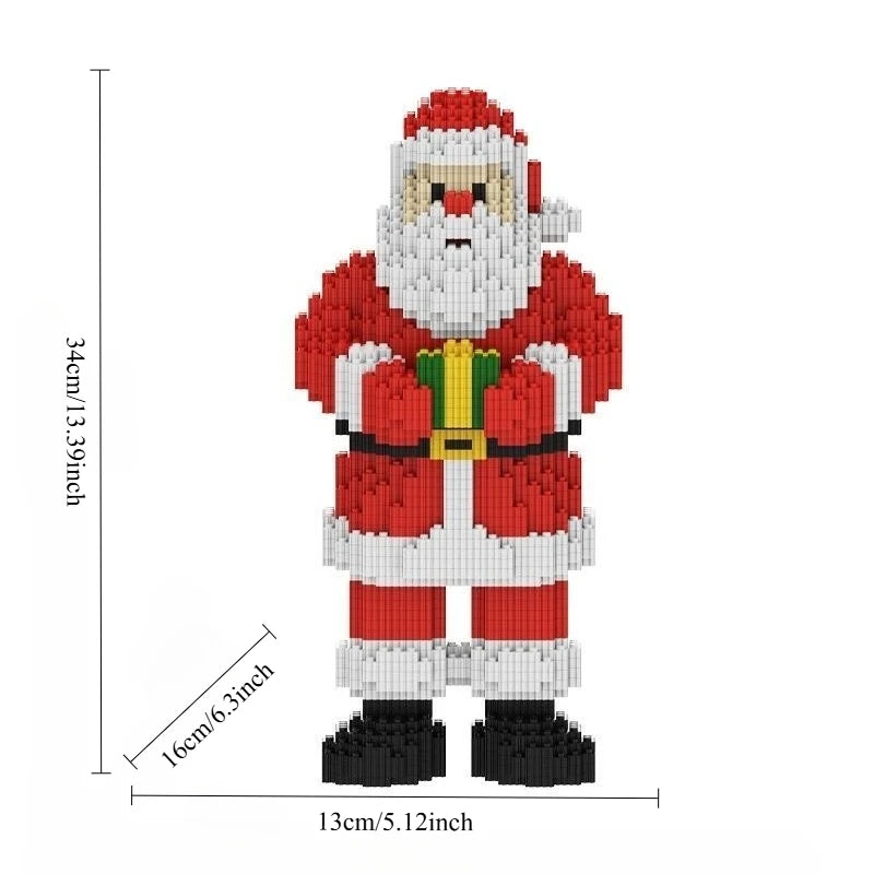 Santa Claus Elk Christmas Tree Building Blocks Toy Set Small Particle Bricks Building Blocks Toys Christmas Gift
