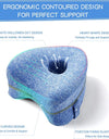 Body Memory Cotton Leg Pillow Home Foam Pillow Sleeping Orthopedic Sciatica Back Hip Joint for Pain Relief Thigh Leg Pad Cushion