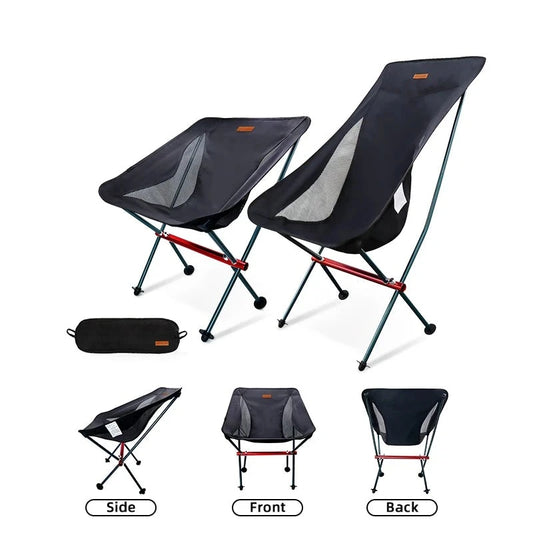 Camping Chair Outdoor Portable Folding Oxford Fabric Chair Ultralight Beach Hiking Fishing Barbecue Picnic Recliner