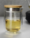 220ml Heat Resistant Double Layer Glass Teapot Kungfu Tea Maker Pot ChaHai Tea Ceremony Fair Cup Tea Dispenser Teaware