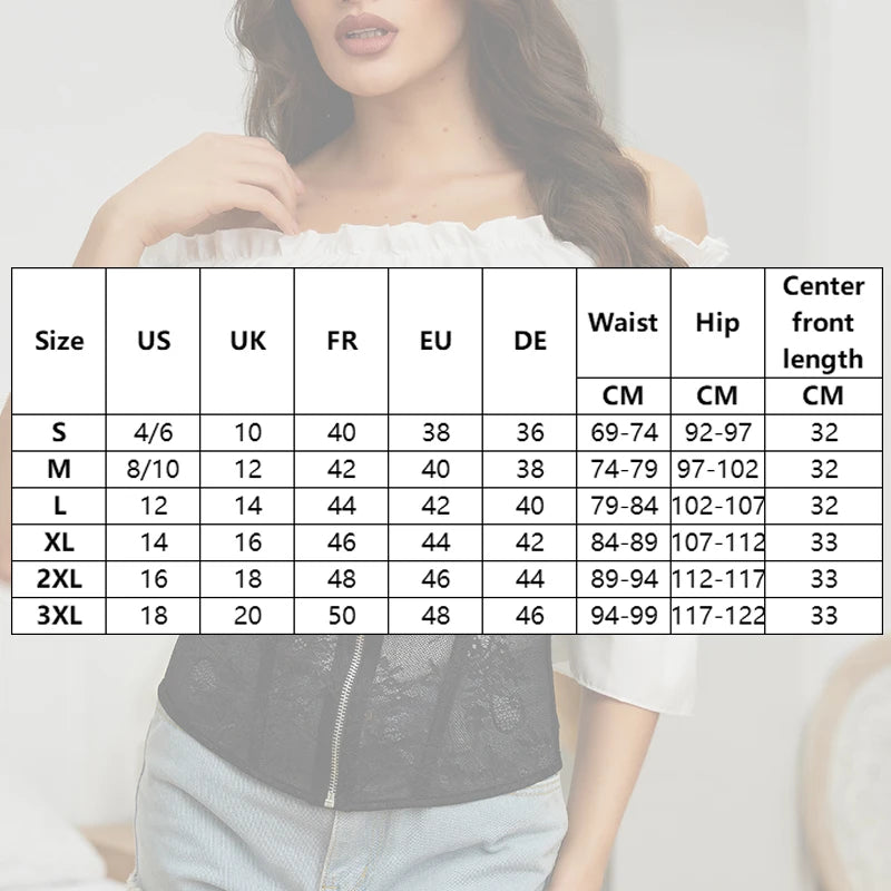 Women Lace Corset Belt Waist Corset Top Mesh Open Cup Lace Up Boned Bustier Underbust Corset Black Slimming Belt for Girl