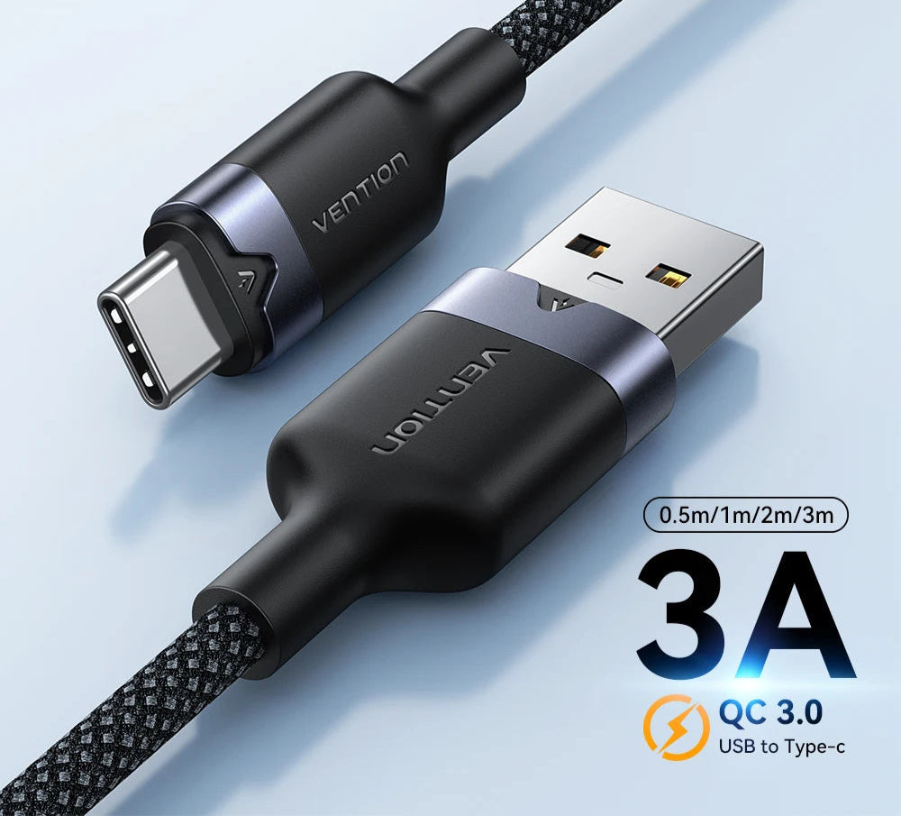 USB C Cable Quick Charge 3.0 USB Cable Fast Charging Cable Type C for Huawei Xiaomi 13 USB-C Charger Wire Data Cable
