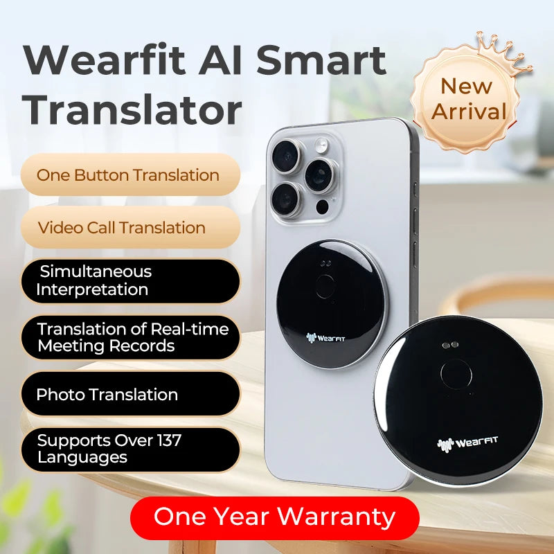 Smart AI Voice Assistant Accurate Translator 137 Languages Video Photo Record Translate Simultaneous Interpretation Translation