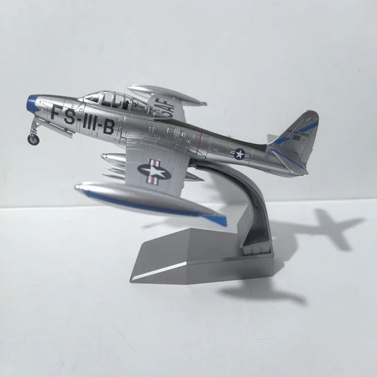 1/72 F-84 Thunderjet Fighter Diecast Military Aircraft Model