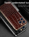 Genuine Leather Phone Case for iPhone 16 15 Pro Max 14promax Luxury Soft Edges Shockproof Camera Protection Cover