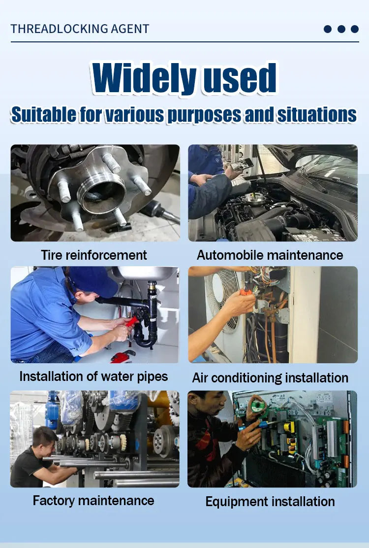 243 15ml, fast drying strong thread locking adhesive, high temperature anaerobic adhesive, suitable for automotive, machinery, steel frame locking, factory direct sales