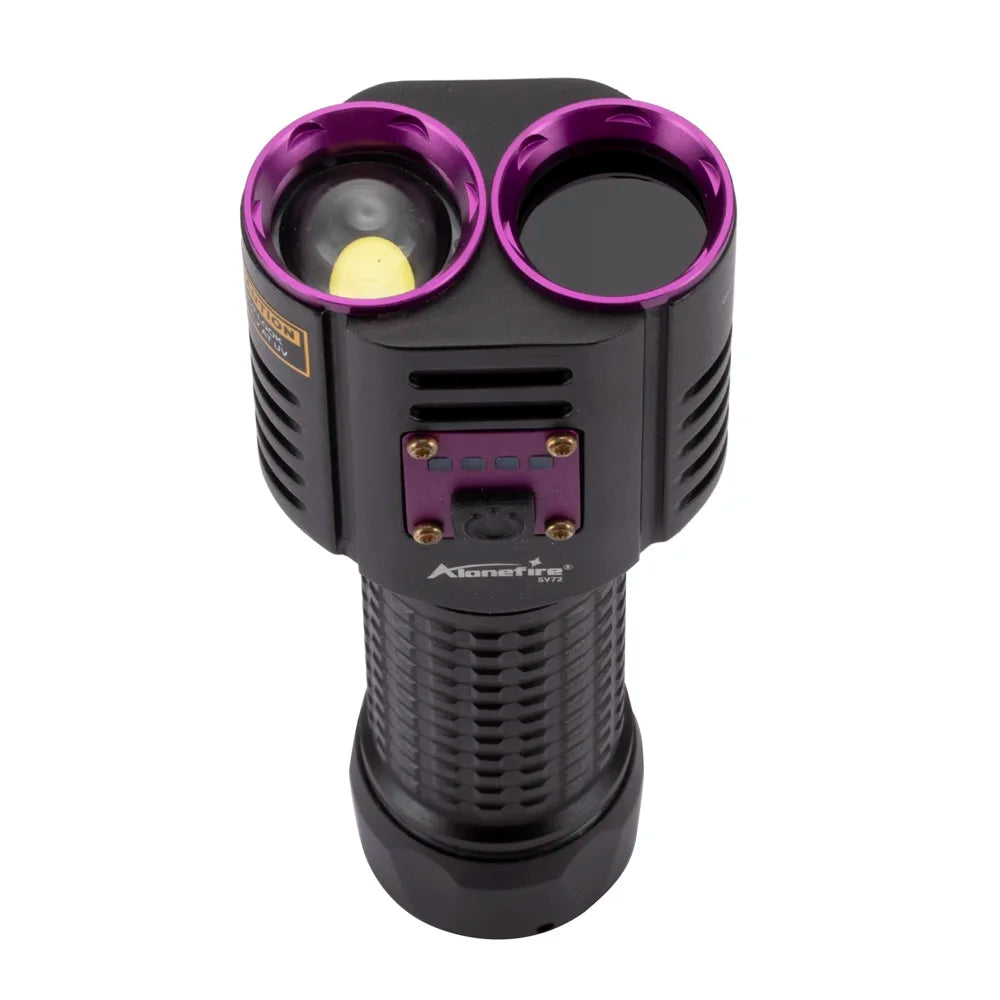 20W 365nm UV White Light Rechargeable Flashlight