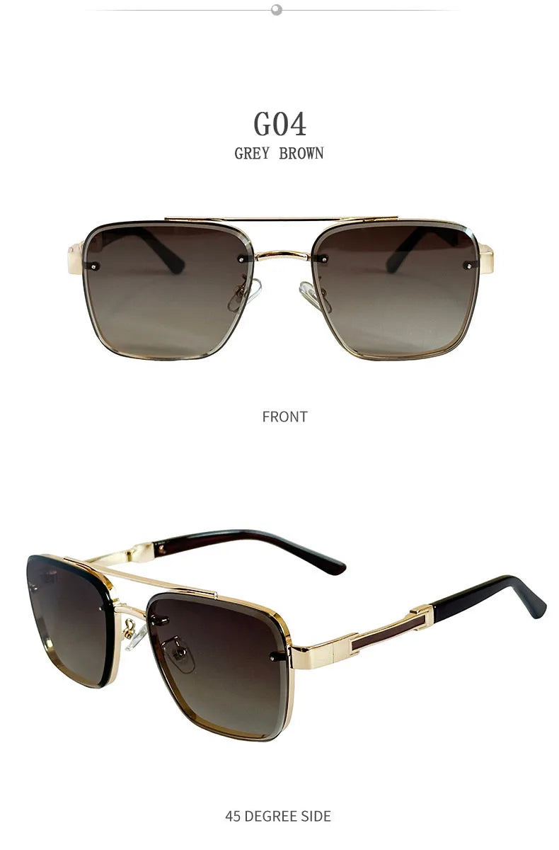 Square Frame Sunglasses With UV400 Protection