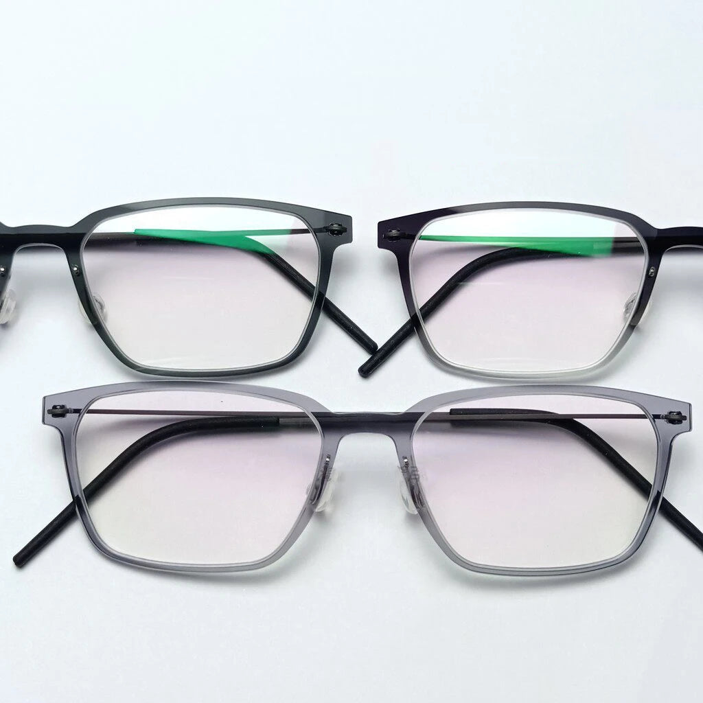 Rectangle Titanium Acetate Ultralight Eyeglasses Frame