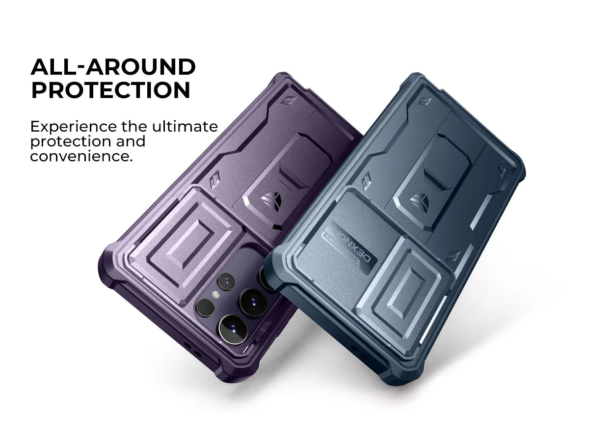 For Samsung Galaxy S24 Ultra 6.8 inch 2024 Case Full Body Rugged Case with Camera Cover & Built-in Screen Protector Kickstand