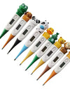 1pc  Cartoon Digital Thermometer Oral Armpit Flexible Tip Waterproof Cute Design Frog Cow Rabbit Bear Duck Rabbit Panda Cow