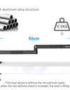 Low Profile Microphone Arm with Cable Channels Desk Clamp 360° Rotatable Foldable for Streaming Recording
