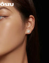 1.0 Ct Diamond Moissanite Wedding Stud Earrings For Women 925 Silver Sterling Snowflake Earring