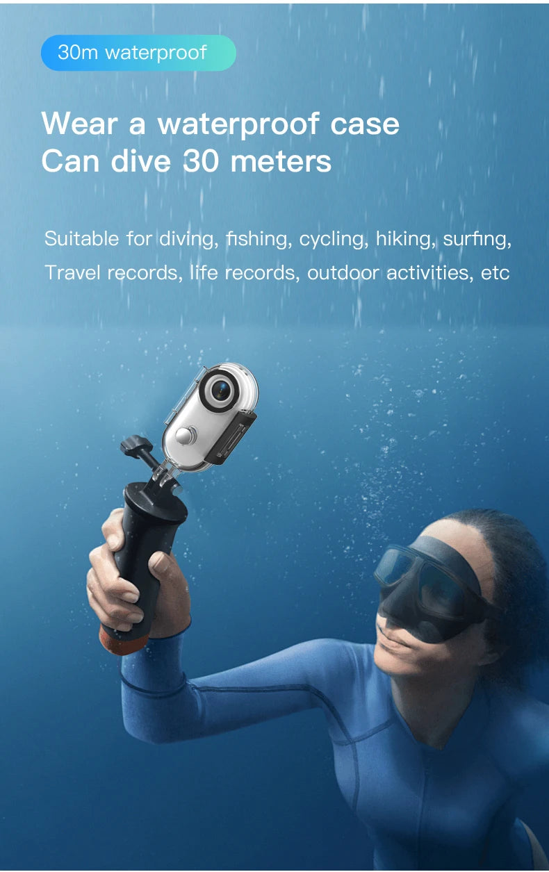 Mini 4K Thumb Action Camera with WiFi Remote Control and Electronic Image Stabilization