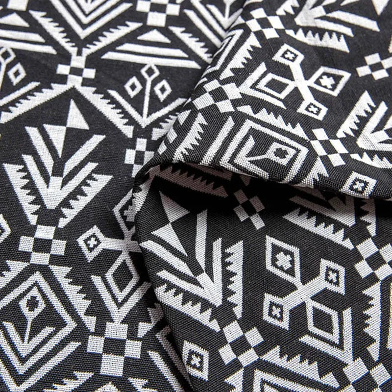 Thicken Cotton Linen Fabric, Ethnic Fabric, Polyester Printed Cloth, Pillow, Curtain Decorative Cloth, DIY Handmade, 20Colors