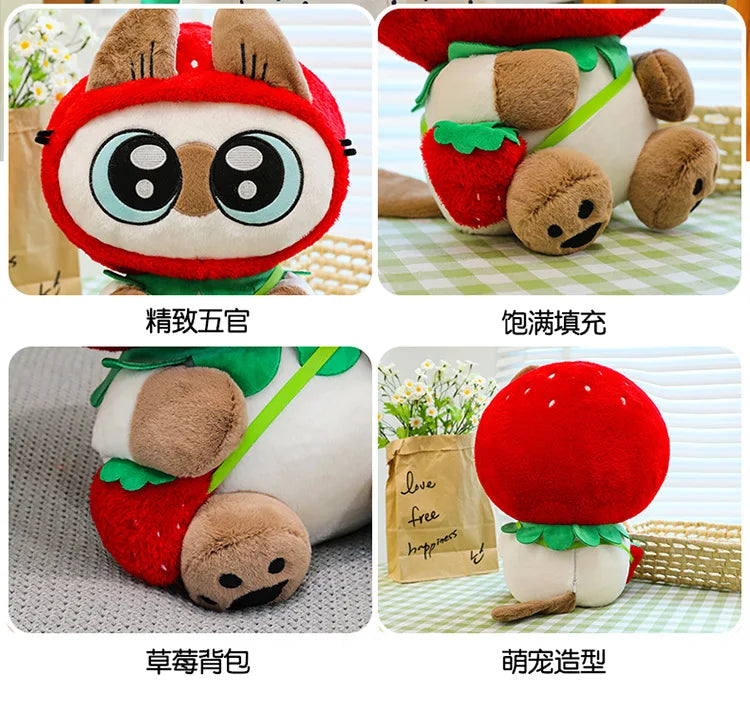 Kawaii Siamese Cat Plush Stuffed Doll Pillow Toy