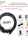 8-26M Outdoor Cooling Patio Misting System Fan Cooler Water Mist Gardenhouse Spray Hot Fog Misting System