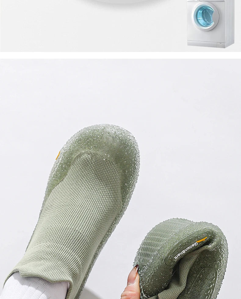 Silent Indoor Sports Shoes and Socks Gym Ultra Lightweight Shock Absorbent Breathable Anti Slip Soft Bottom Yoga