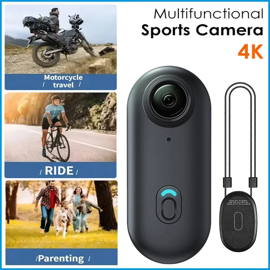 Mini 4K Action Body Camera with WiFi EIS and 30M Waterproof Housing