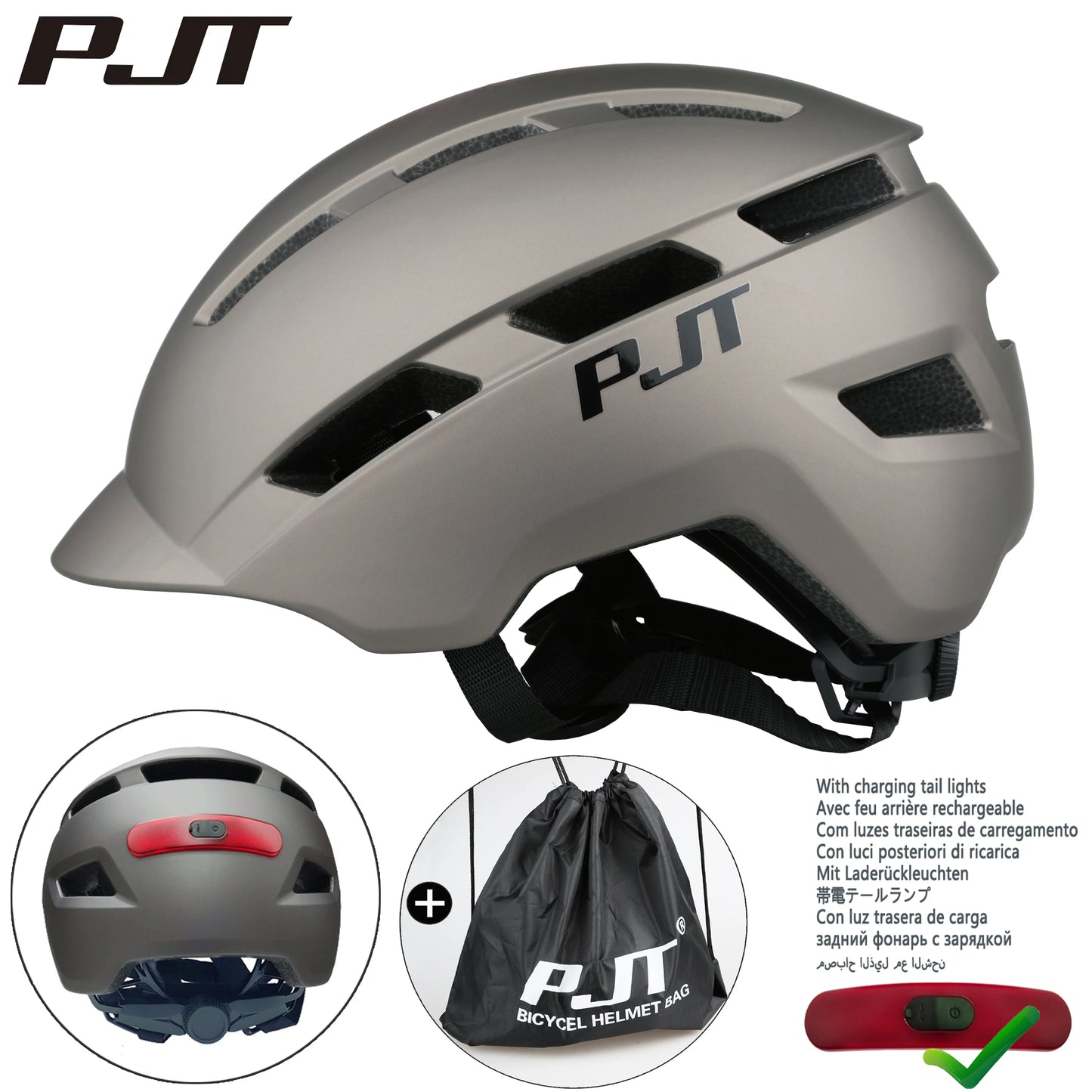 USB Rechargeable LED Cycling Helmet For Road Mountain Bike