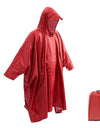 Multifunctional Hooded Rain Poncho for Adult with Pocket Waterproof Portable Unisex Raincoat Jacket for Hiking Camping Emergency