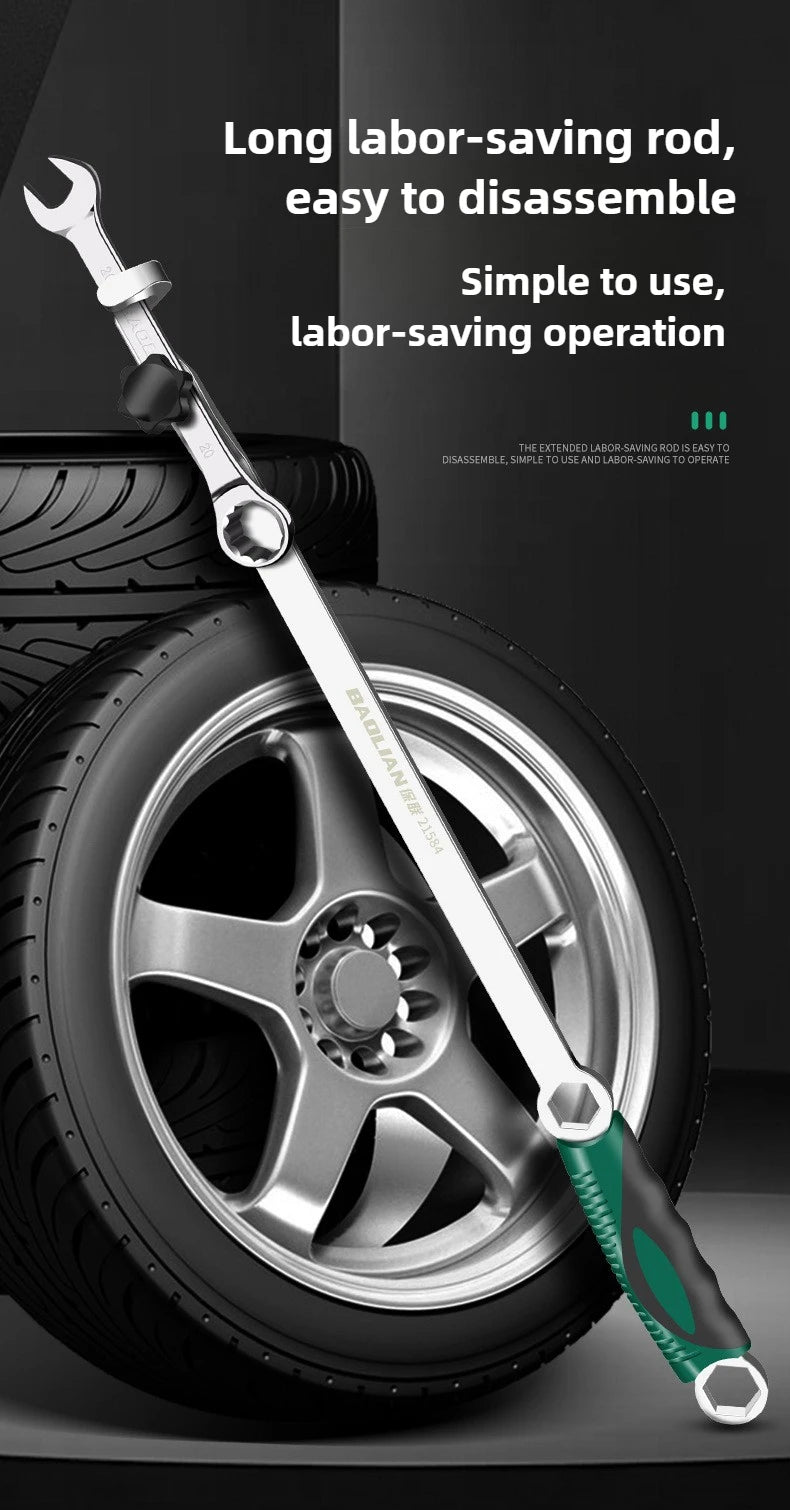 Wrench Extender 40/50cm Long Open End Wrench Bar Ratchet Extension Tool Labor-Saving Torque Amplifier For Hard To Reach