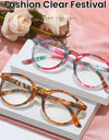 Anti-blue Reading Glasses Women Flowers Grain Far Sight Diopter Eyewear Optical Presbyopic Eyeglasses +1.0 +1.5 +2.0 +2.5