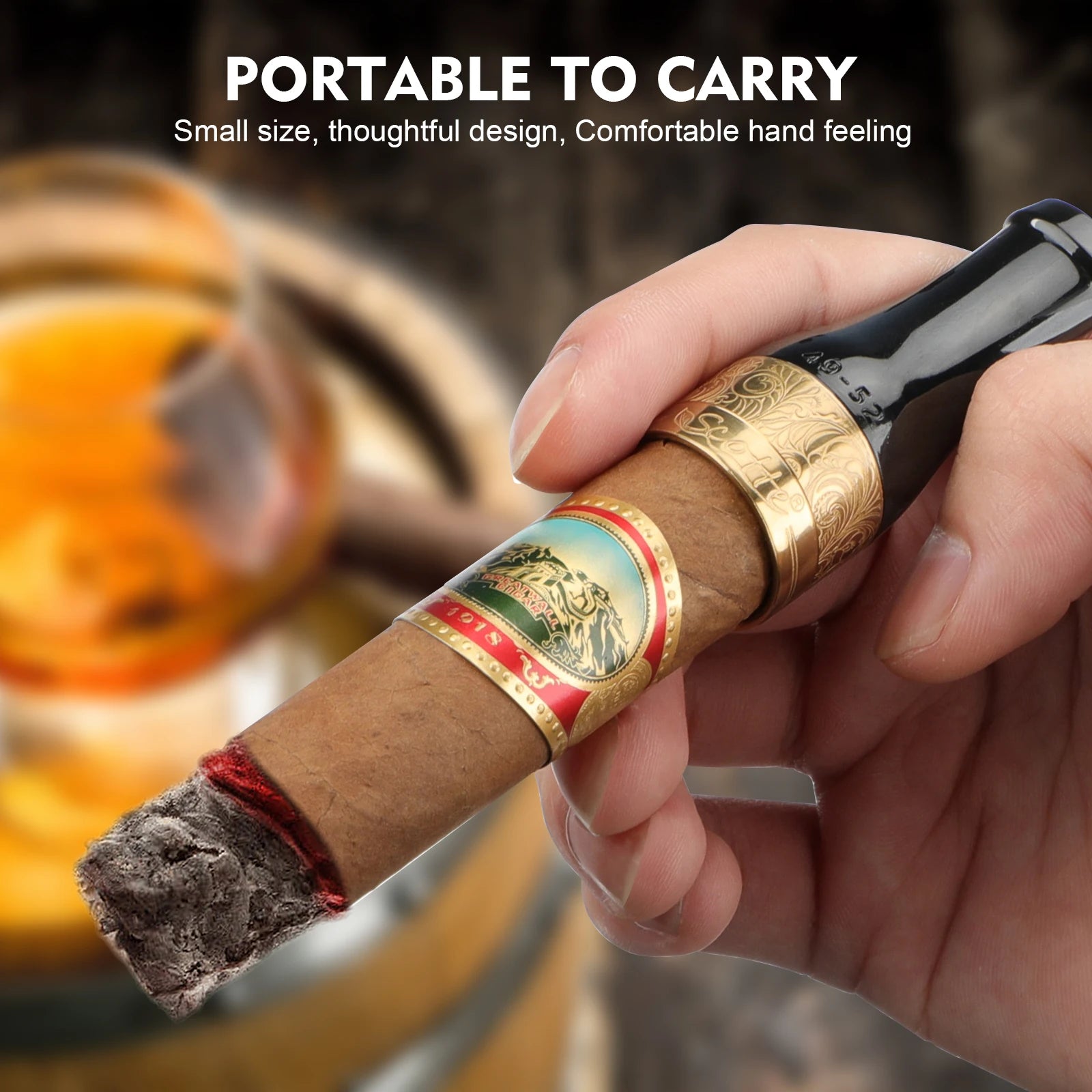 Cigar Mouthpiece for Men and Women Portable 4 Size Cigar Holder Set