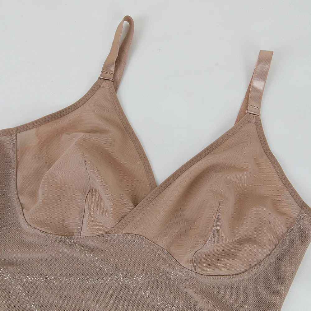 Women Tummy Control Bodysuit Shapewear with Built-in Bra & Butt Lifter