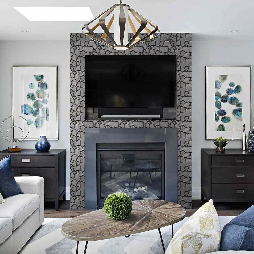 10pcs 3D Faux Stone Peel and Stick Wall Panel Self Adhesive Kitchen Tile Backsplash 3D Wall Sticker Tile Sticker 30cm x 30 cm