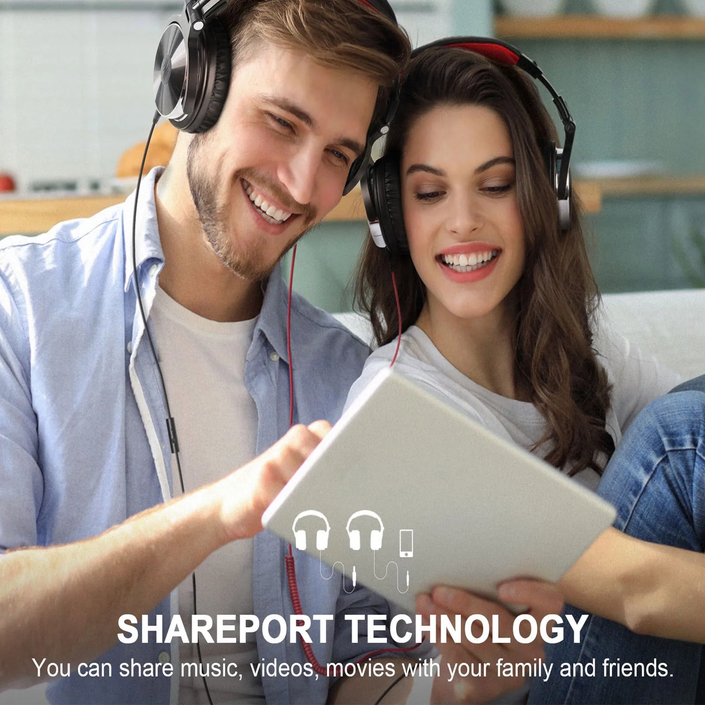Professional DJ Headphones Over Ear Studio Monitor Headset With Microphone HIFI Wired Bass Gaming Headset For Phone