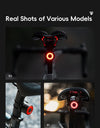 Smart Brake Sensing Bike Taillight IPX6 Waterproof Type-C Synchronized Bicycle Rear Light MTB Road Cycling Tail Light