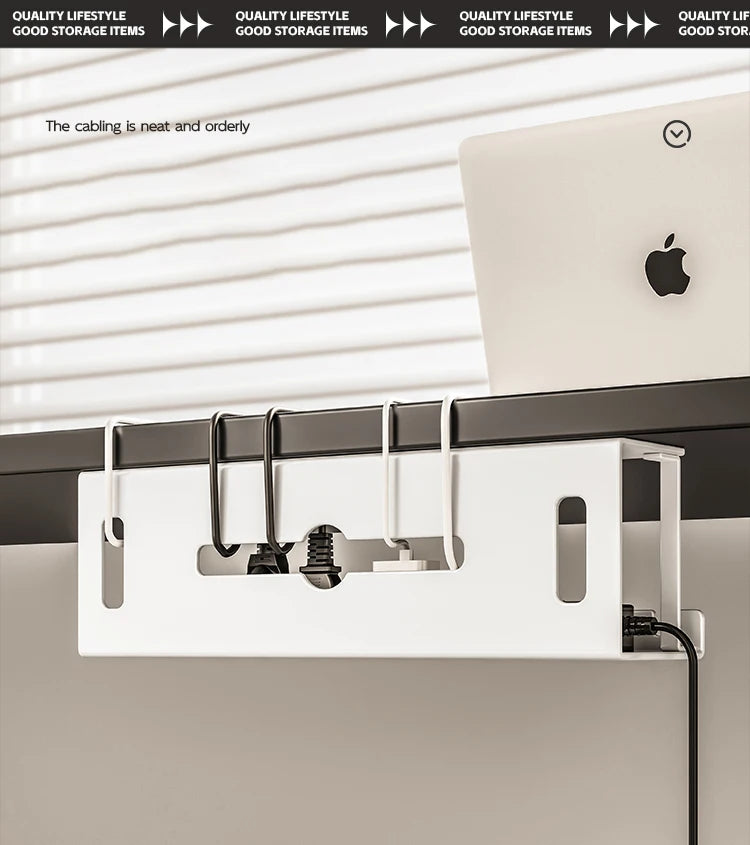 Under Desk Cable Management Tray, Metal Raceway Wires Cable Tidy Organizer Office and Home Cable Tray Use for Standing Desk