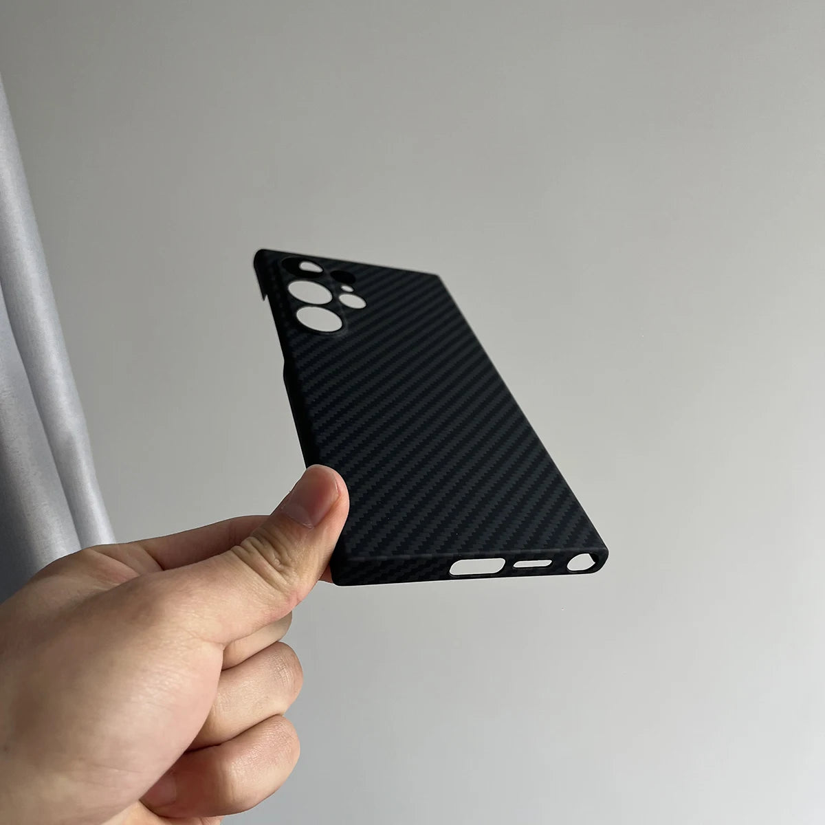 Carbon Fiber Aramid Case for Samsung Galaxy S26 / S25 / S24 Ultra – Ultra-Thin 1500D Non-Slip Lightweight Protective Cover
